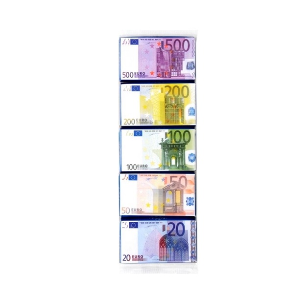 Bankovky z belgickej mliečnej čokolády